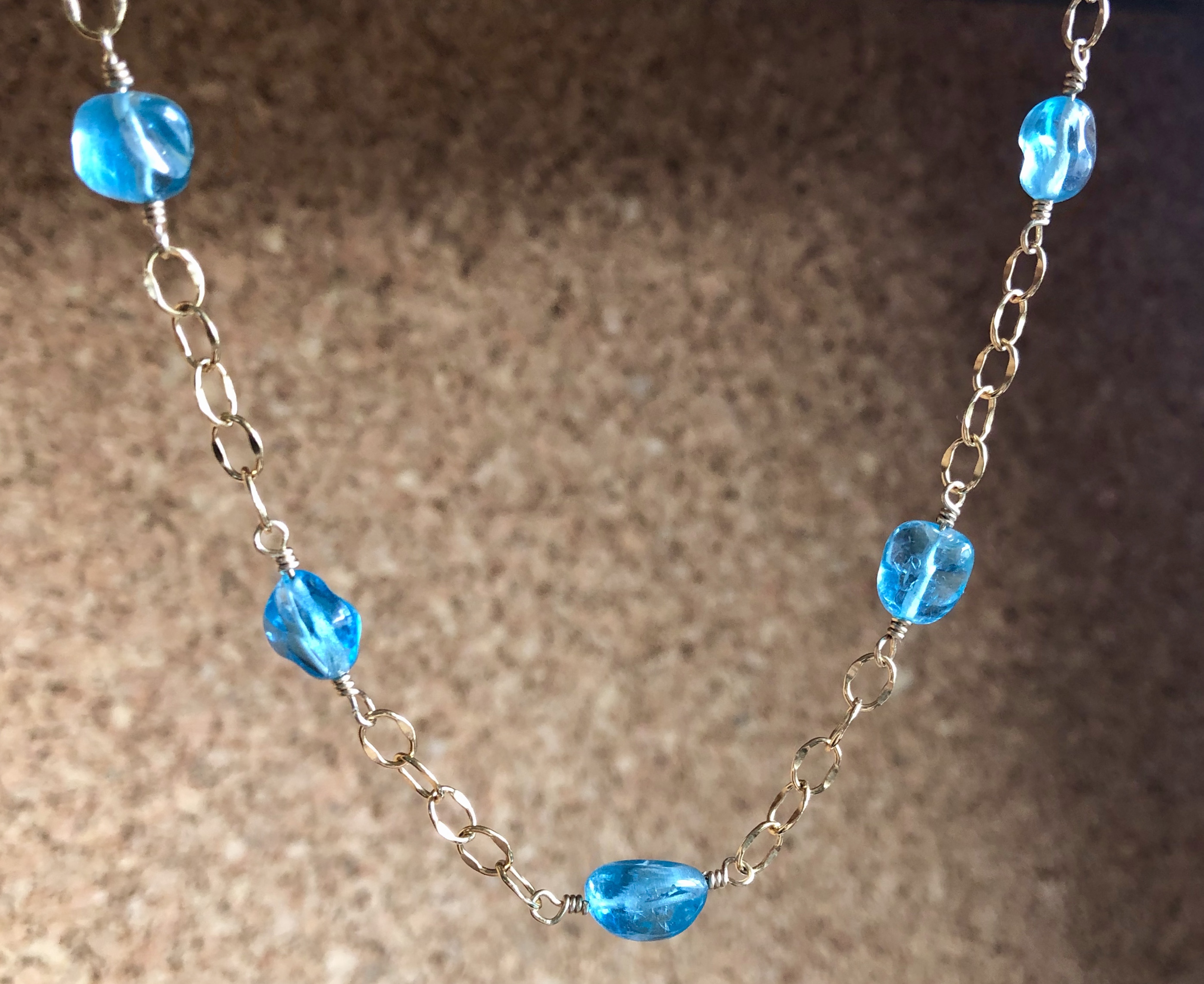 NEON APATITE NECKLACE - Facets of Ritual