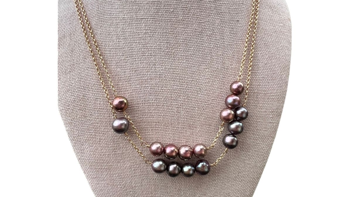 Mauve and Pink Metallic Edison