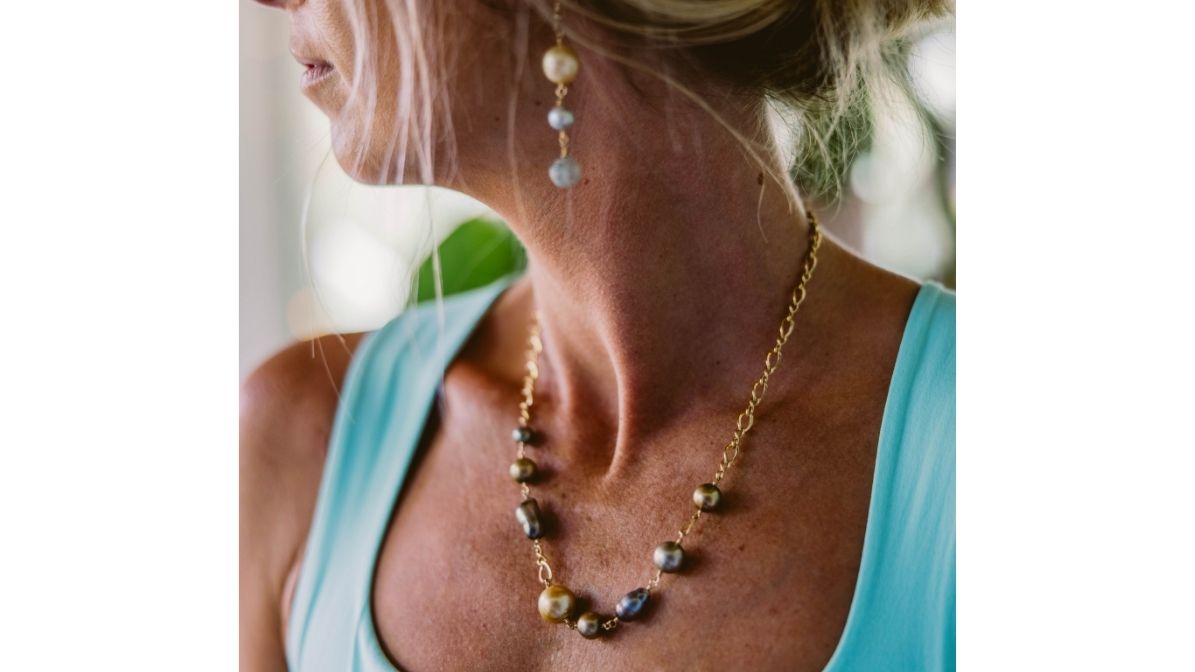 143 Taupe Pearl Necklace