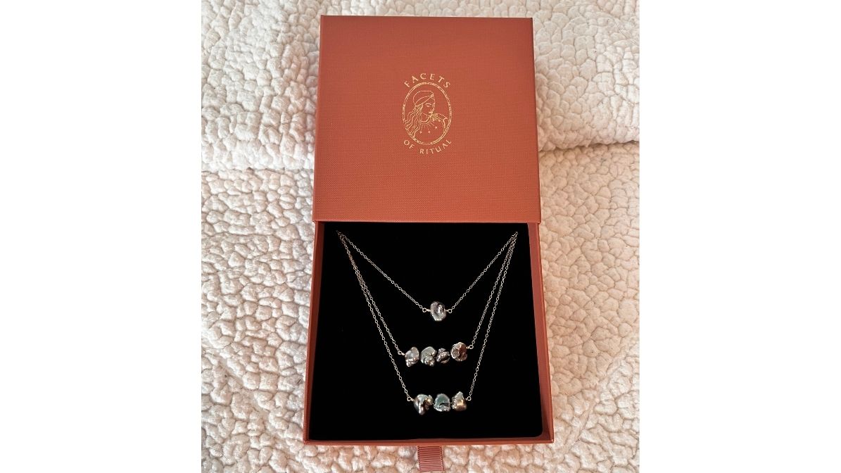 14K 143 Tiered Tahitian Pearls